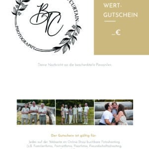 Wertgutschein | Gutschein für Fotoshooting | #1 Fotografin